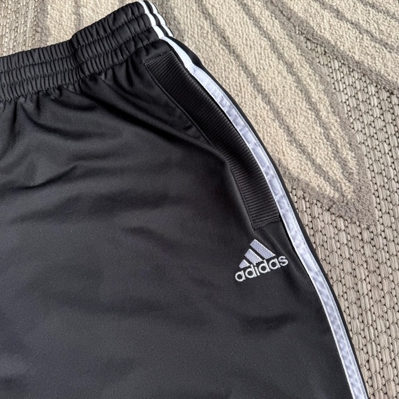 Adidas Men's 2014 Three Stripe Black‎ Track Pants Size Medium - Picture 3 of 6